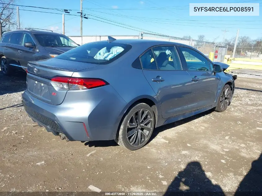 5YFS4RCE6LP008591 2020 Toyota Corolla Se