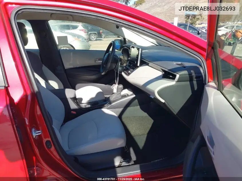 JTDEPRAE8LJ032693 2020 Toyota Corolla Le