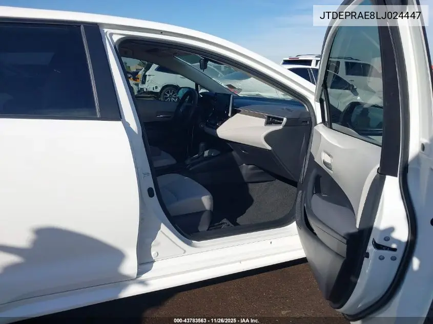 JTDEPRAE8LJ024447 2020 Toyota Corolla Le