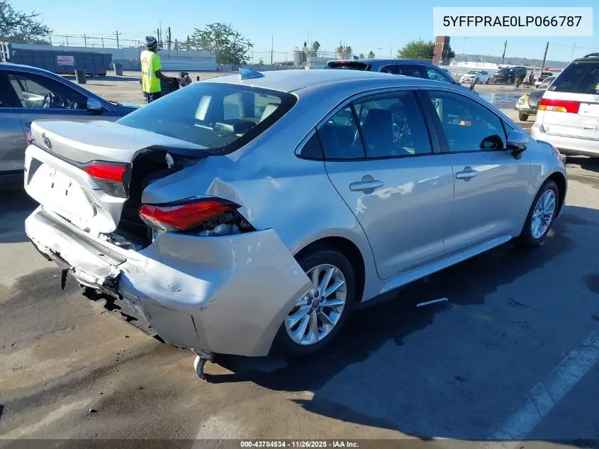 5YFFPRAE0LP066787 2020 Toyota Corolla Xle