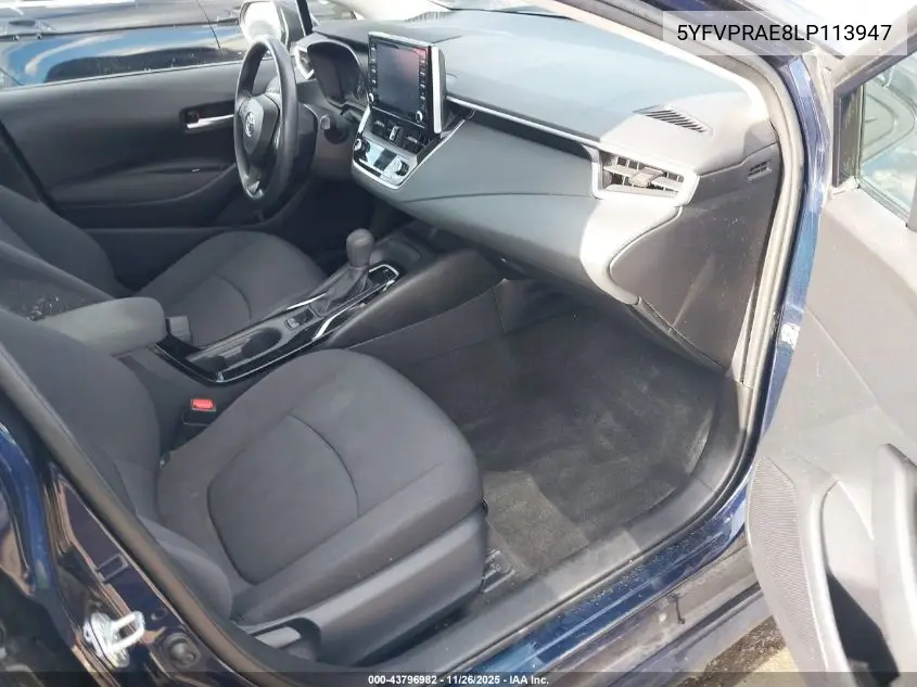 5YFVPRAE8LP113947 2020 Toyota Corolla Le
