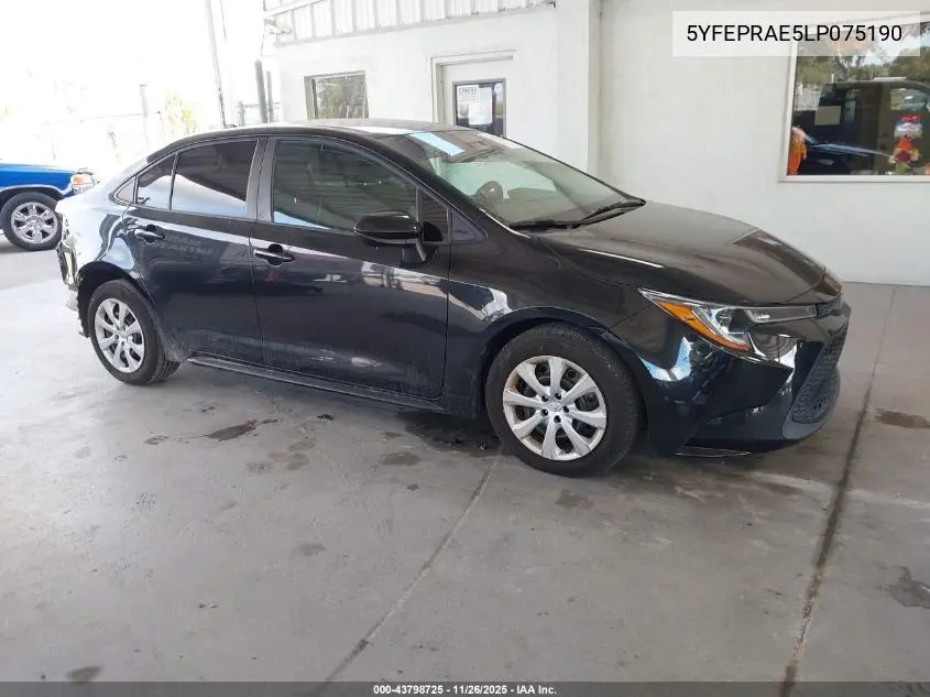 5YFEPRAE5LP075190 2020 Toyota Corolla Le
