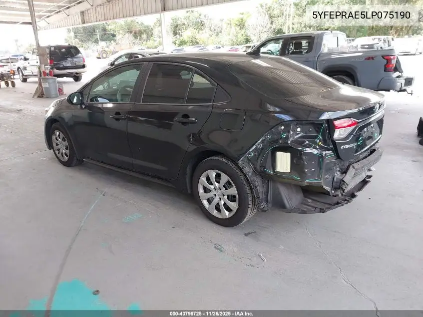 5YFEPRAE5LP075190 2020 Toyota Corolla Le