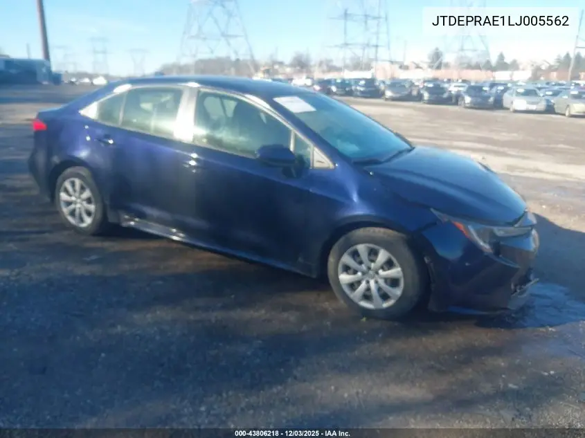 JTDEPRAE1LJ005562 2020 Toyota Corolla Le