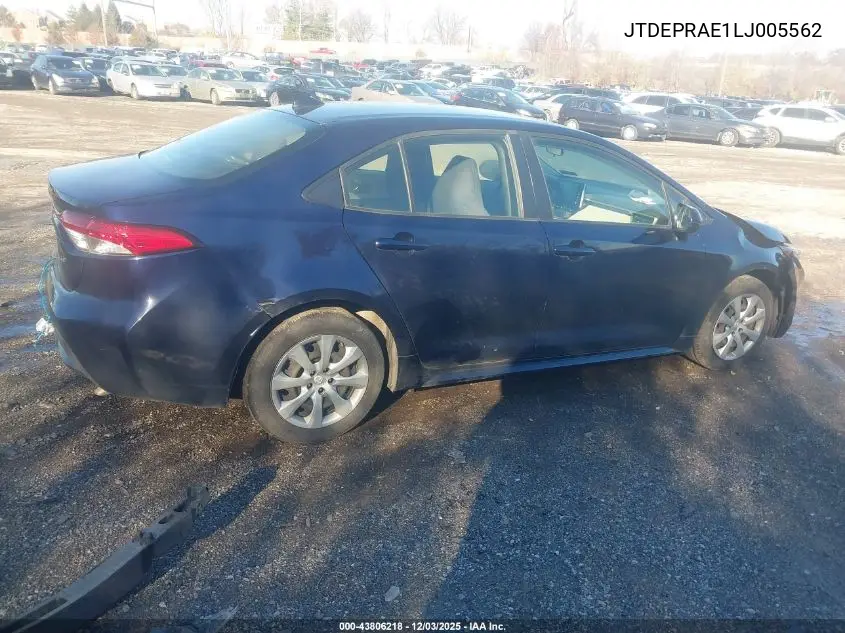 JTDEPRAE1LJ005562 2020 Toyota Corolla Le
