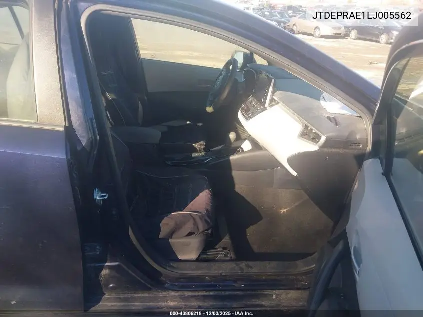 JTDEPRAE1LJ005562 2020 Toyota Corolla Le