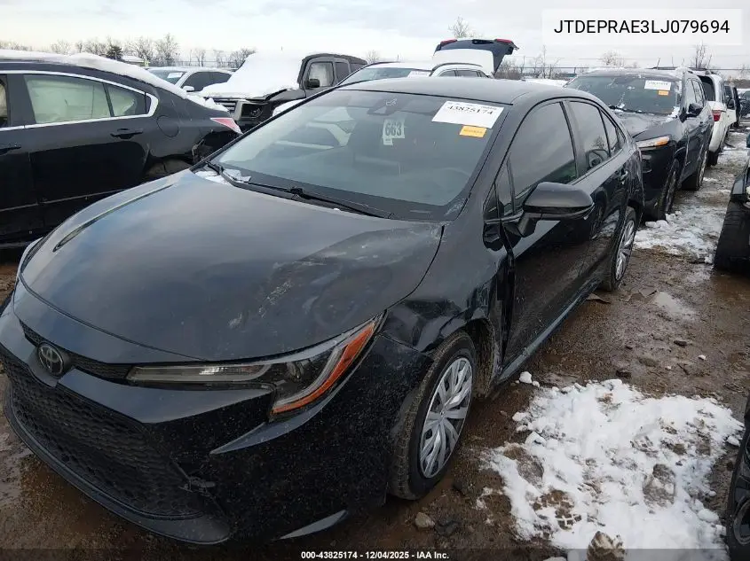 JTDEPRAE3LJ079694 2020 Toyota Corolla Le