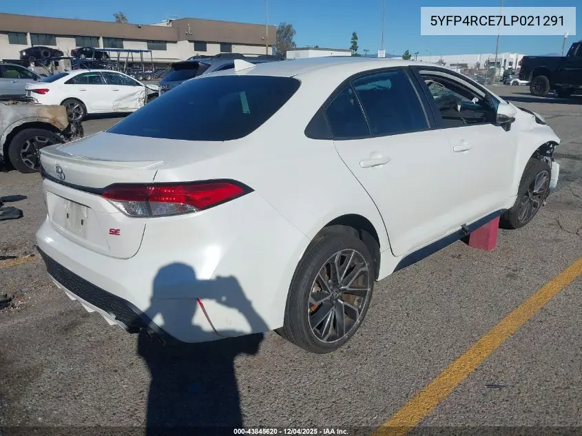 5YFP4RCE7LP021291 2020 Toyota Corolla Se