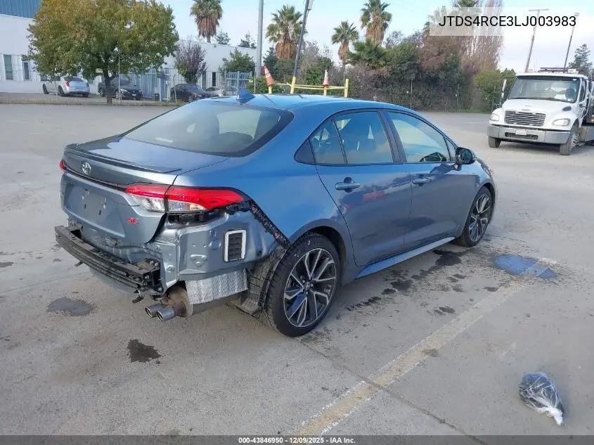 JTDS4RCE3LJ003983 2020 Toyota Corolla Se