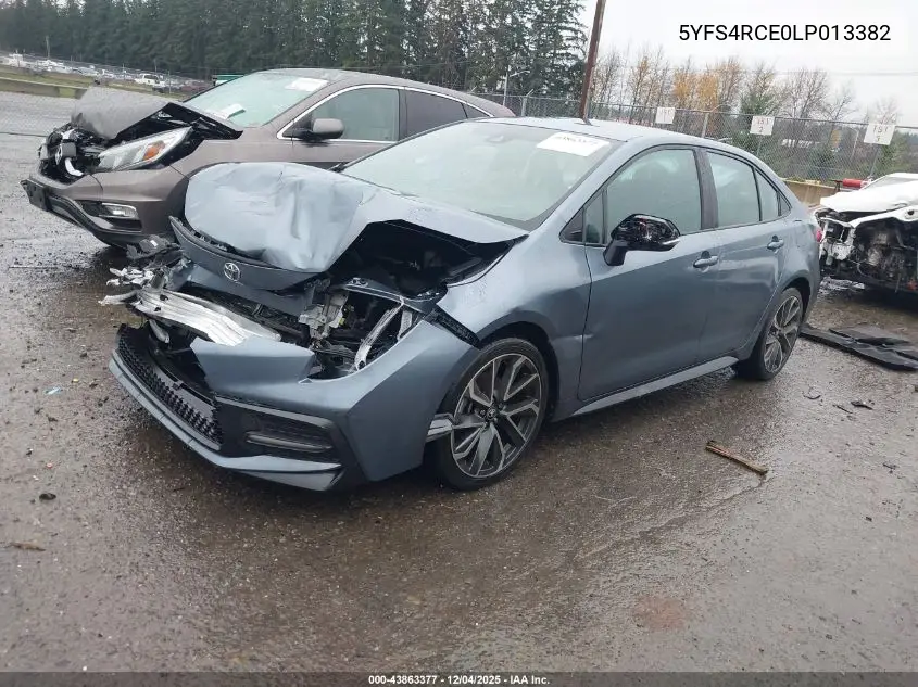 5YFS4RCE0LP013382 2020 Toyota Corolla Se