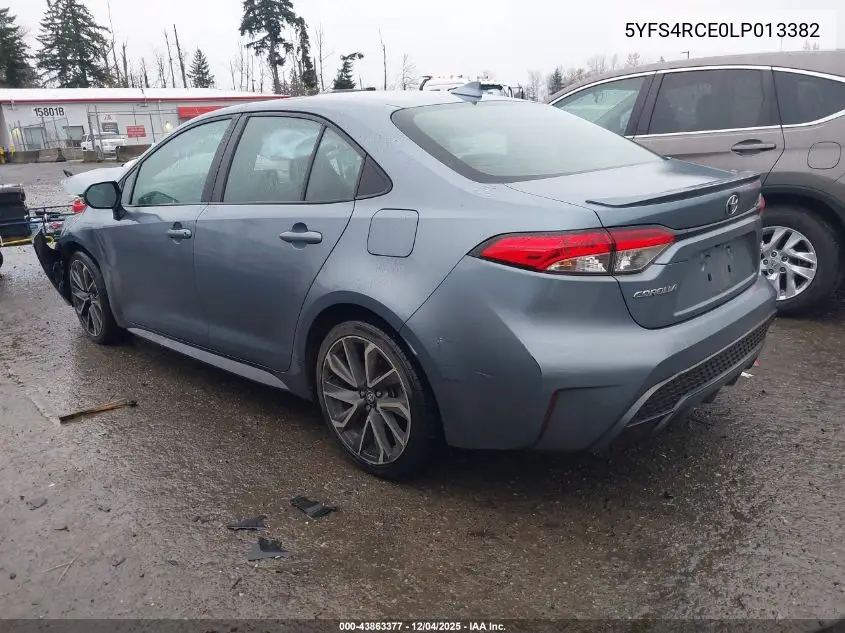 5YFS4RCE0LP013382 2020 Toyota Corolla Se