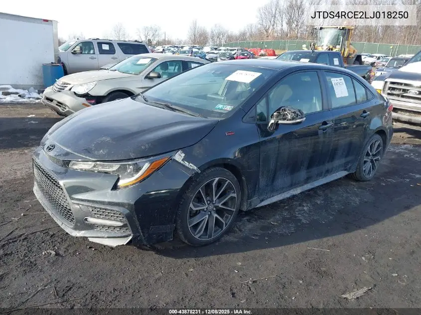 JTDS4RCE2LJ018250 2020 Toyota Corolla Se