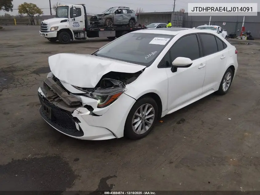 JTDHPRAE4LJ014091 2020 Toyota Corolla Le