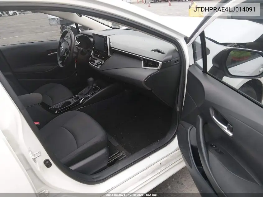 JTDHPRAE4LJ014091 2020 Toyota Corolla Le
