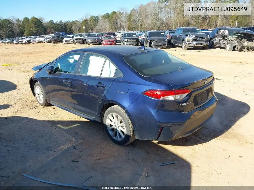 JTDVPRAE1LJ095649 2020 Toyota Corolla Le