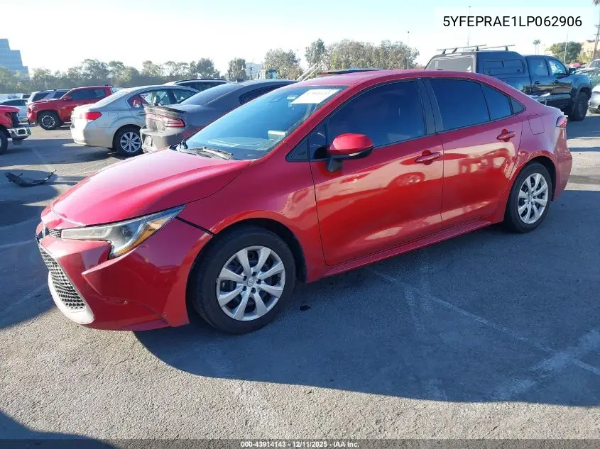 5YFEPRAE1LP062906 2020 Toyota Corolla Le