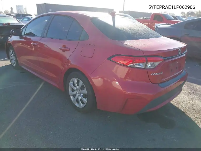 5YFEPRAE1LP062906 2020 Toyota Corolla Le