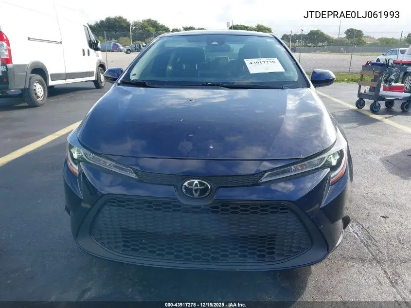 JTDEPRAE0LJ061993 2020 Toyota Corolla Le