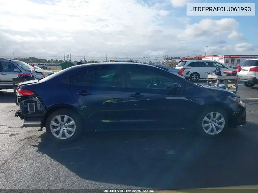 JTDEPRAE0LJ061993 2020 Toyota Corolla Le