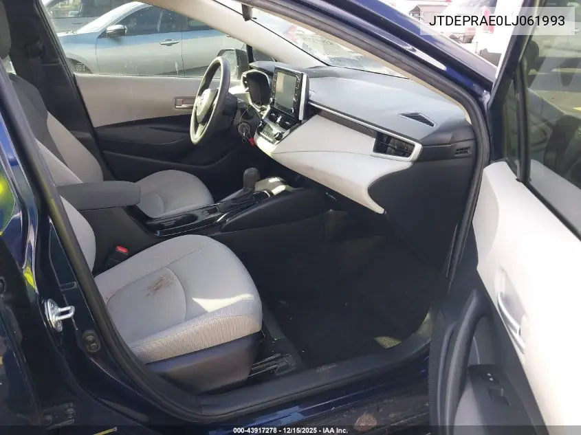 JTDEPRAE0LJ061993 2020 Toyota Corolla Le