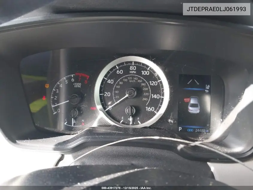 JTDEPRAE0LJ061993 2020 Toyota Corolla Le