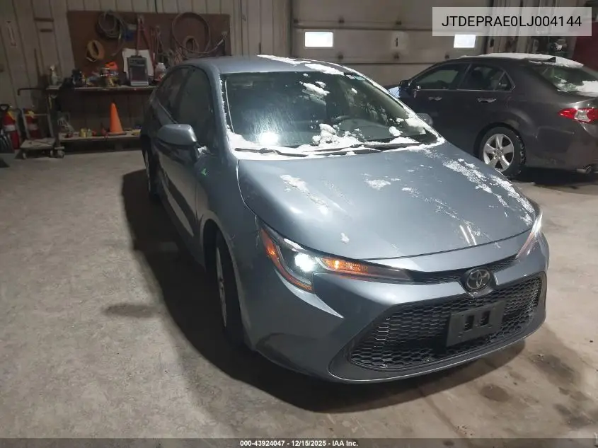 JTDEPRAE0LJ004144 2020 Toyota Corolla Le