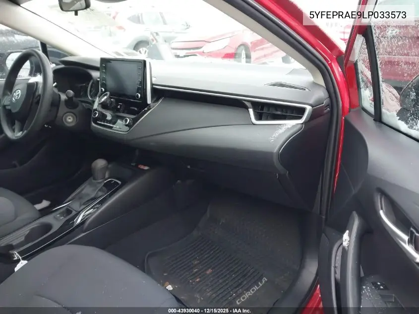 5YFEPRAE9LP033573 2020 Toyota Corolla Le