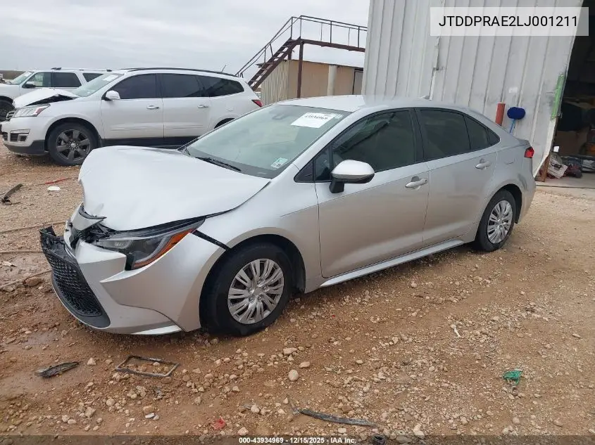 JTDDPRAE2LJ001211 2020 Toyota Corolla L