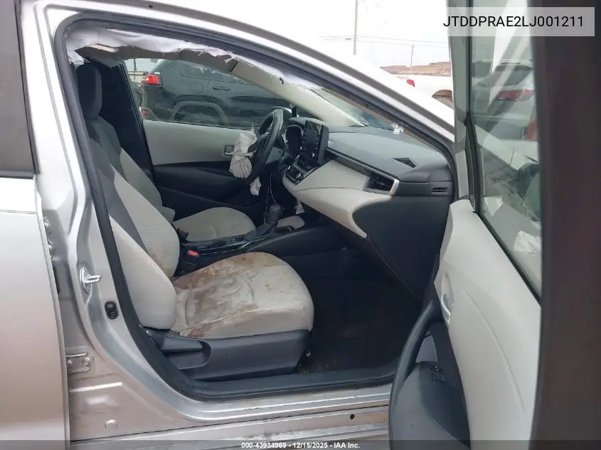JTDDPRAE2LJ001211 2020 Toyota Corolla L