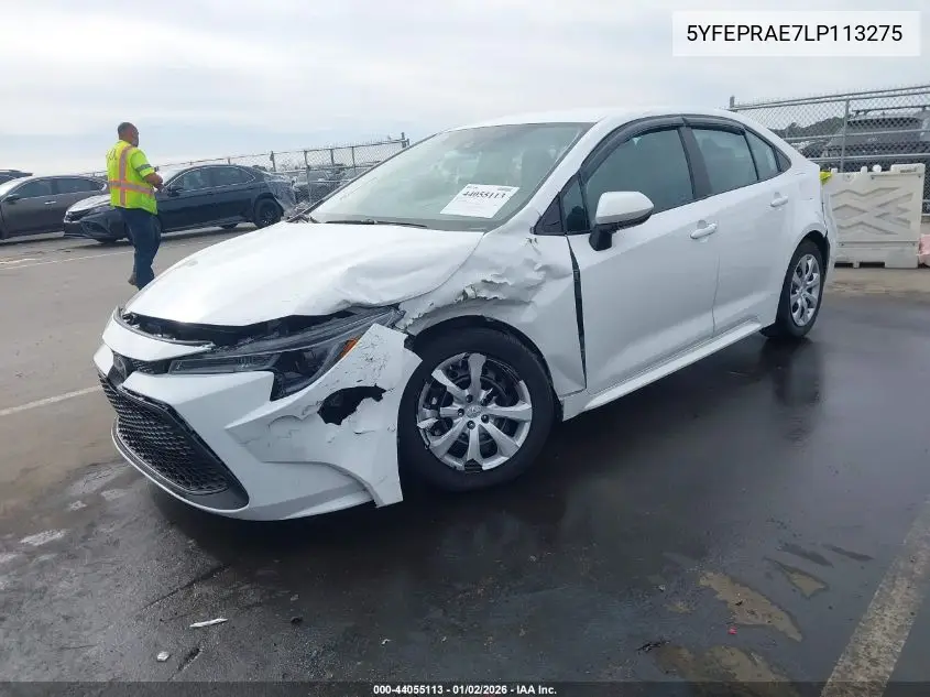 5YFEPRAE7LP113275 2020 Toyota Corolla Le