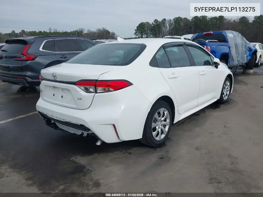 5YFEPRAE7LP113275 2020 Toyota Corolla Le
