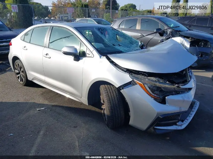 JTDP4RCE4LJ029806 2020 Toyota Corolla Se
