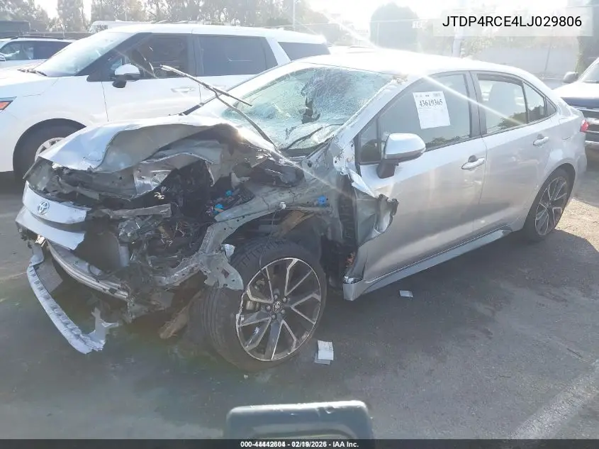 JTDP4RCE4LJ029806 2020 Toyota Corolla Se