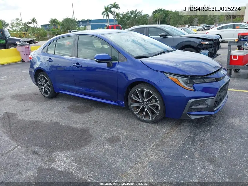 JTDS4RCE3LJ025224 2020 Toyota Corolla Se