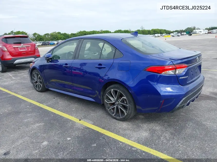 JTDS4RCE3LJ025224 2020 Toyota Corolla Se