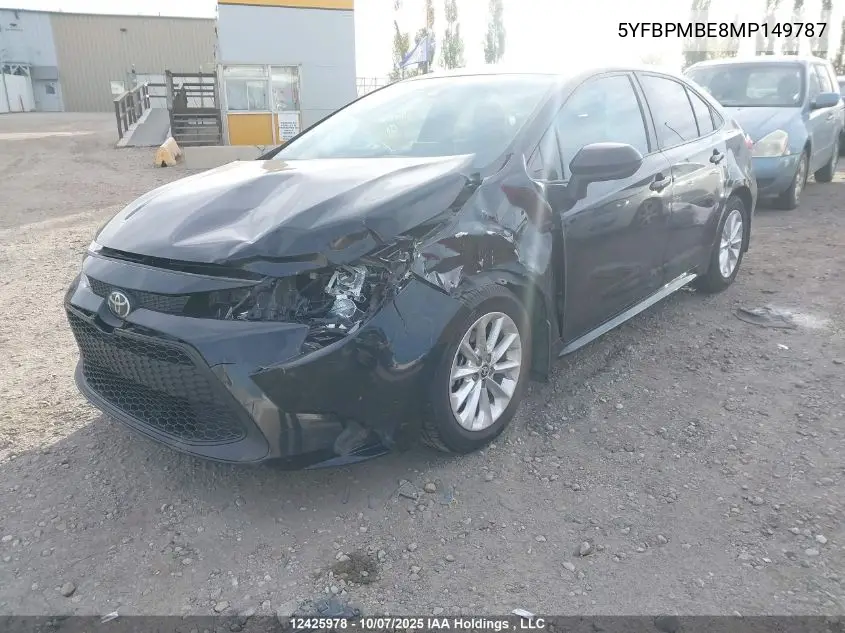 5YFBPMBE8MP149787 2021 Toyota Corolla Le