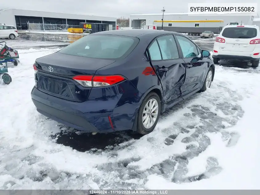 5YFBPMBE0MP155082 2021 Toyota Corolla
