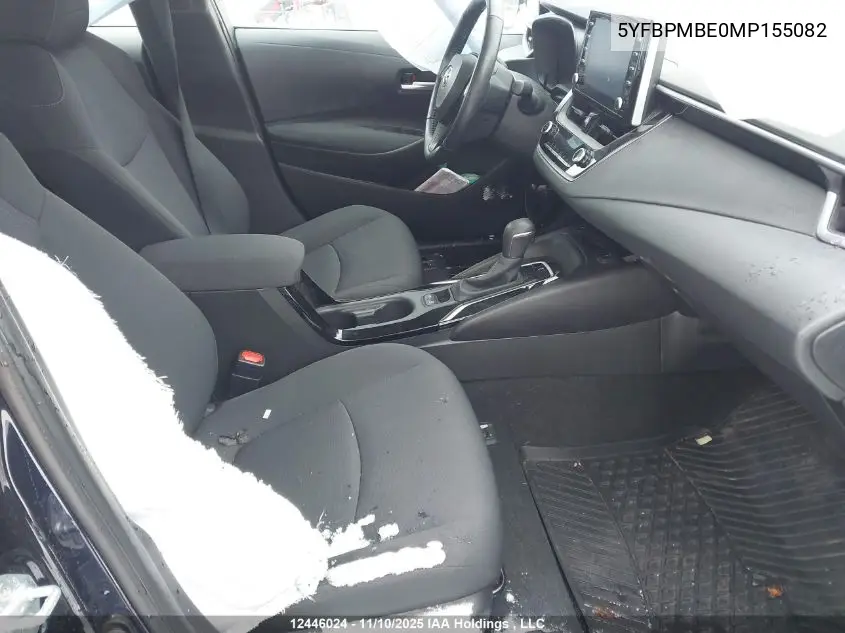 5YFBPMBE0MP155082 2021 Toyota Corolla