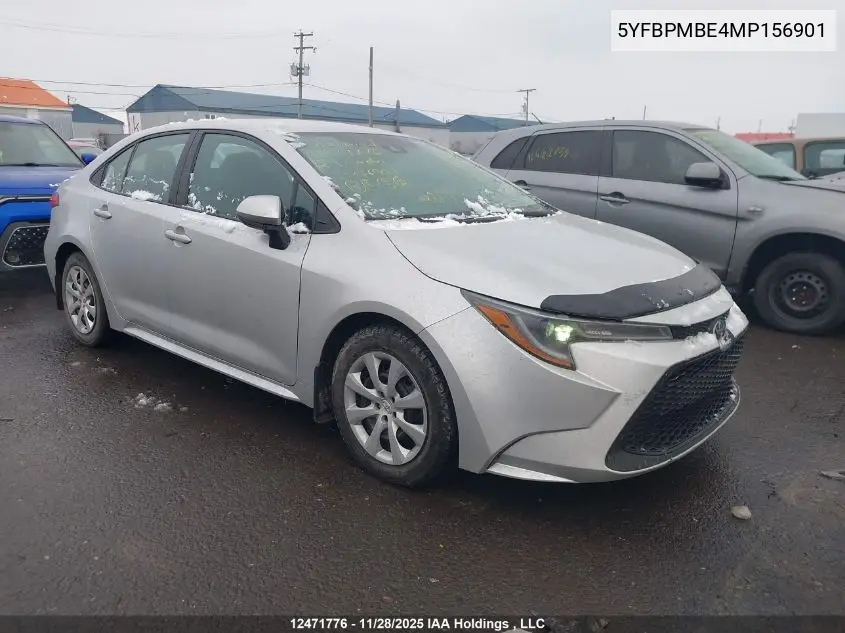 5YFBPMBE4MP156901 2021 Toyota Corolla
