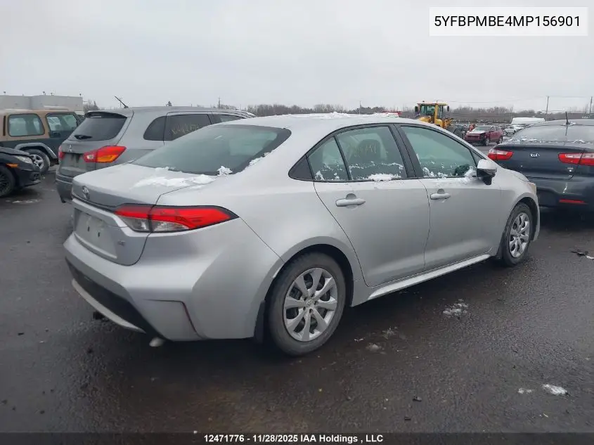 5YFBPMBE4MP156901 2021 Toyota Corolla