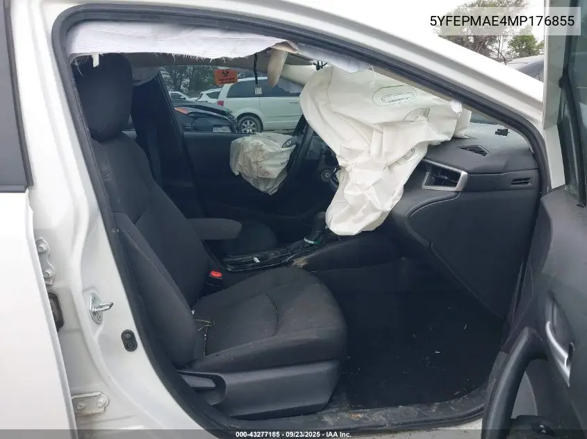 5YFEPMAE4MP176855 2021 Toyota Corolla Le