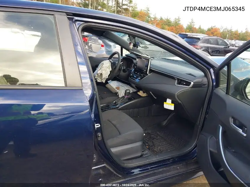 JTDP4MCE3MJ065345 2021 Toyota Corolla Se
