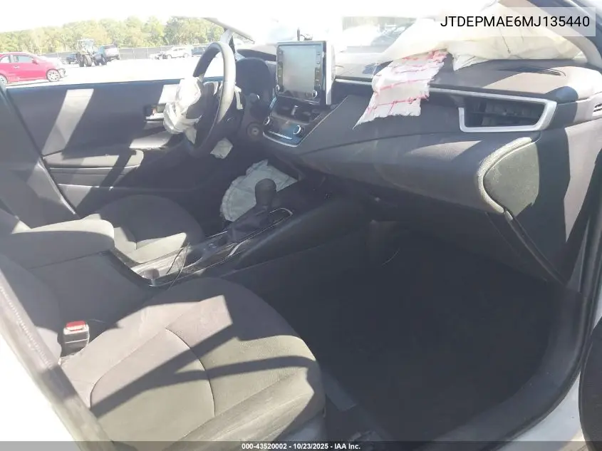 JTDEPMAE6MJ135440 2021 Toyota Corolla Le
