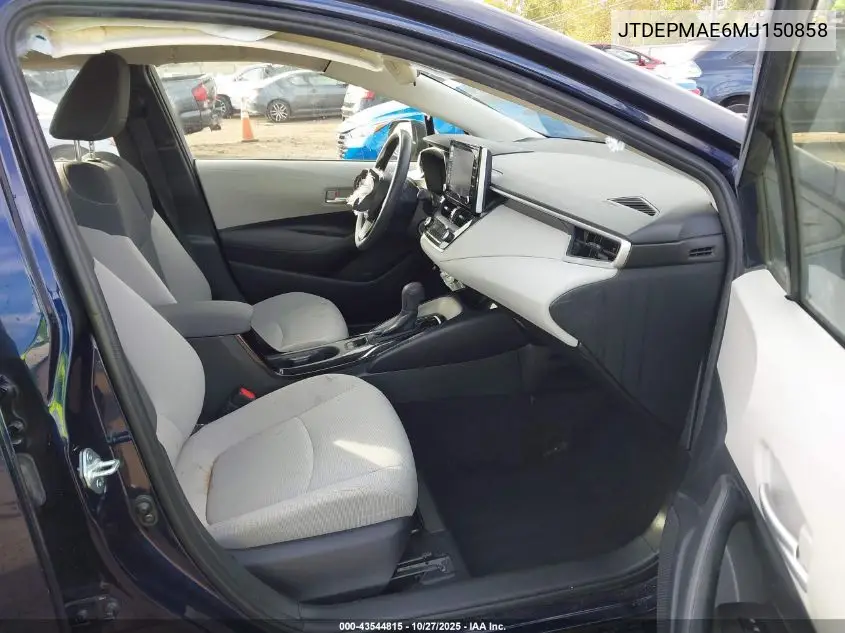 JTDEPMAE6MJ150858 2021 Toyota Corolla Le