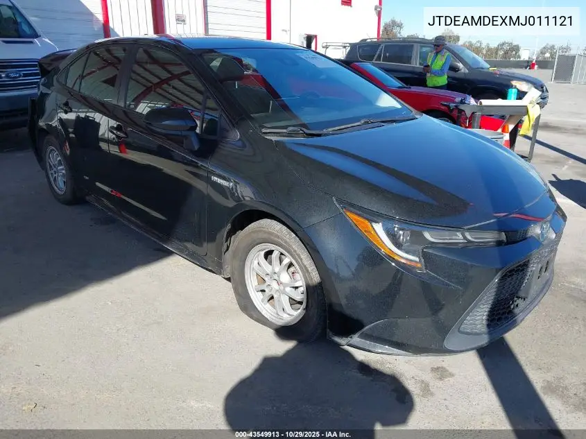 JTDEAMDEXMJ011121 2021 Toyota Corolla Hybrid Le