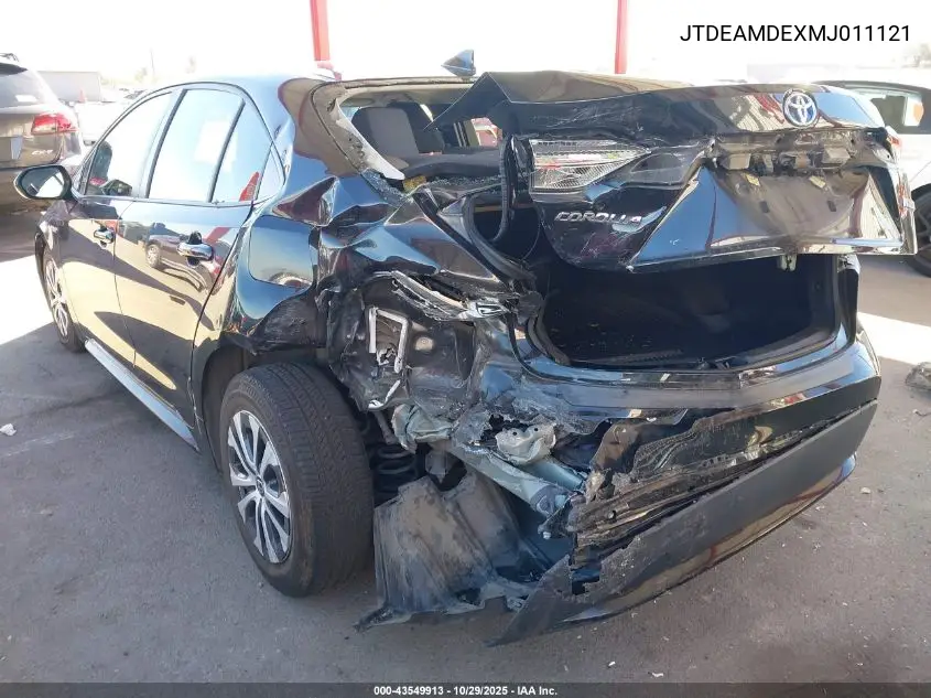 JTDEAMDEXMJ011121 2021 Toyota Corolla Hybrid Le