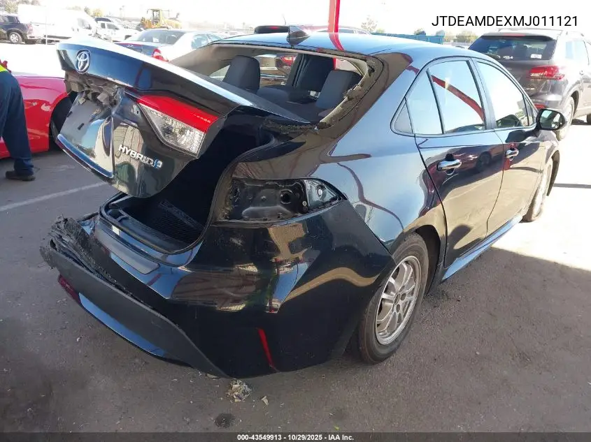 JTDEAMDEXMJ011121 2021 Toyota Corolla Hybrid Le