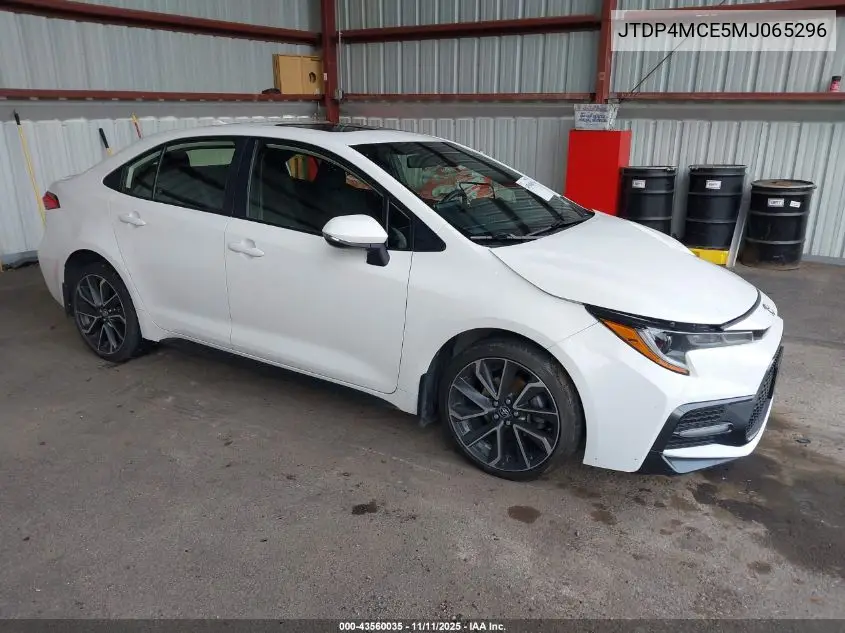 JTDP4MCE5MJ065296 2021 Toyota Corolla Se