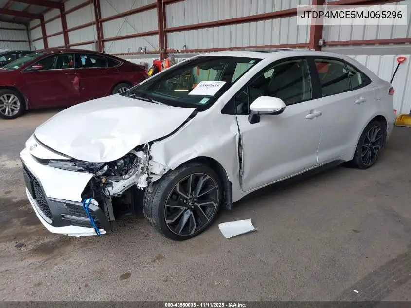 JTDP4MCE5MJ065296 2021 Toyota Corolla Se