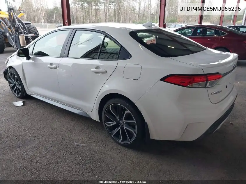 JTDP4MCE5MJ065296 2021 Toyota Corolla Se